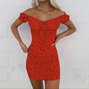 Gracie Mini Dress Red